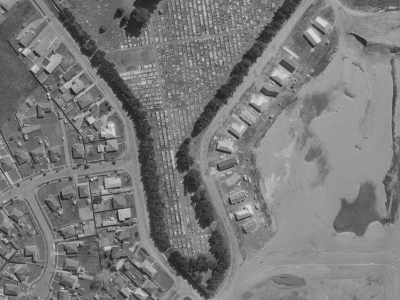 116 McGregors Road from the air, 1970-1974