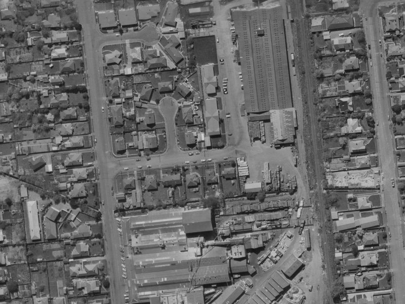 11A Kyle Street from the air, 1970-1974