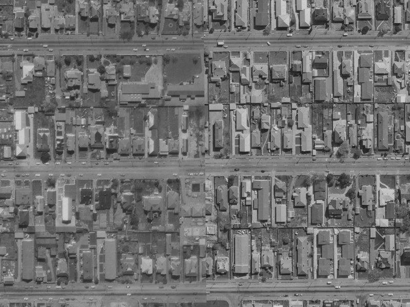 375 Hereford Street from the air, 1970-1974