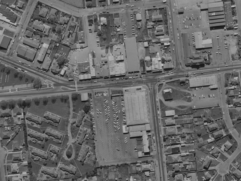 361 Riccarton Road from the air, 1970-1974