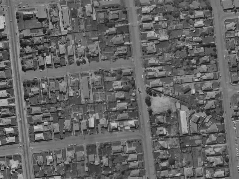 67 Picton Avenue from the air, 1970-1974
