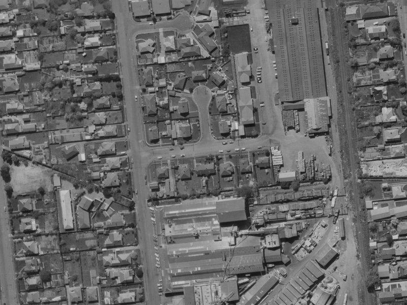 5 Kyle Street from the air, 1970-1974