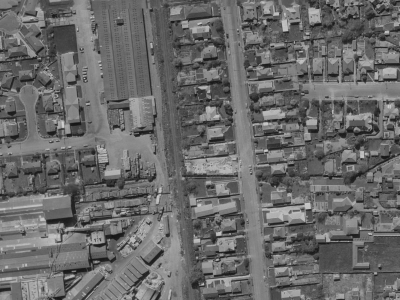55C Brockworth Place from the air, 1970-1974