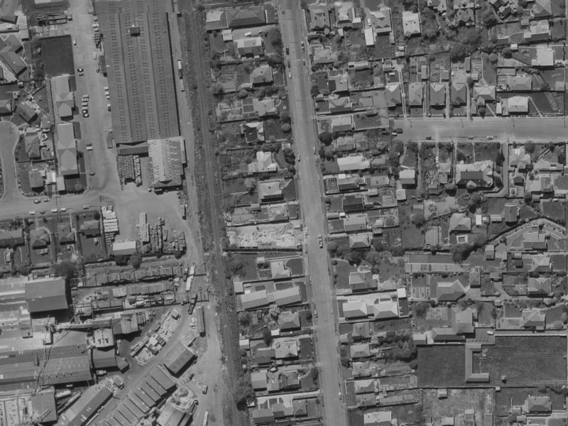 60 Brockworth Place from the air, 1970-1974