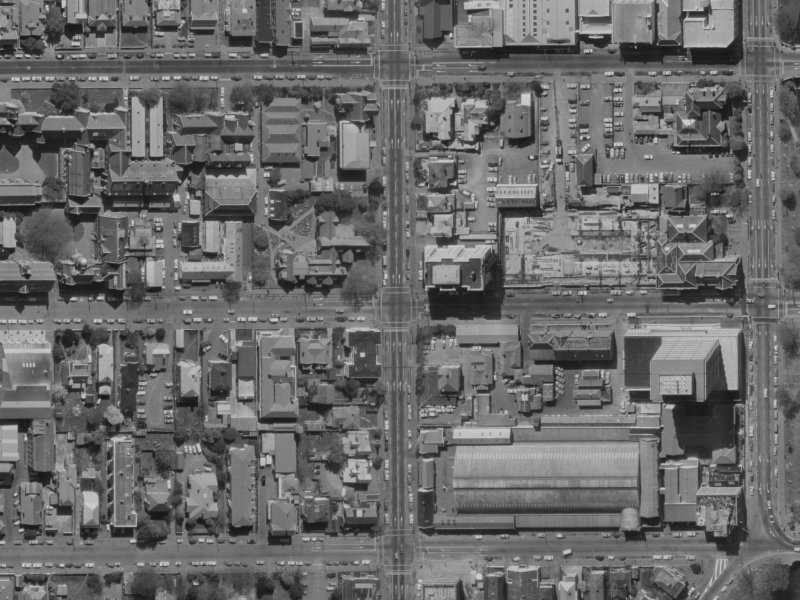 7 Hereford Street from the air, 1970-1974