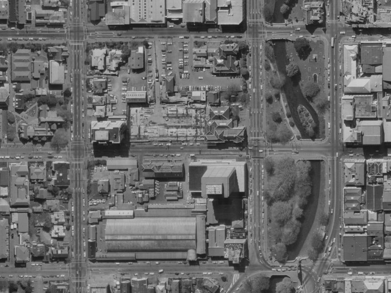 55 Hereford Street from the air, 1970-1974