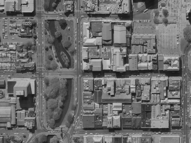 86-76 Hereford Street from the air, 1970-1974