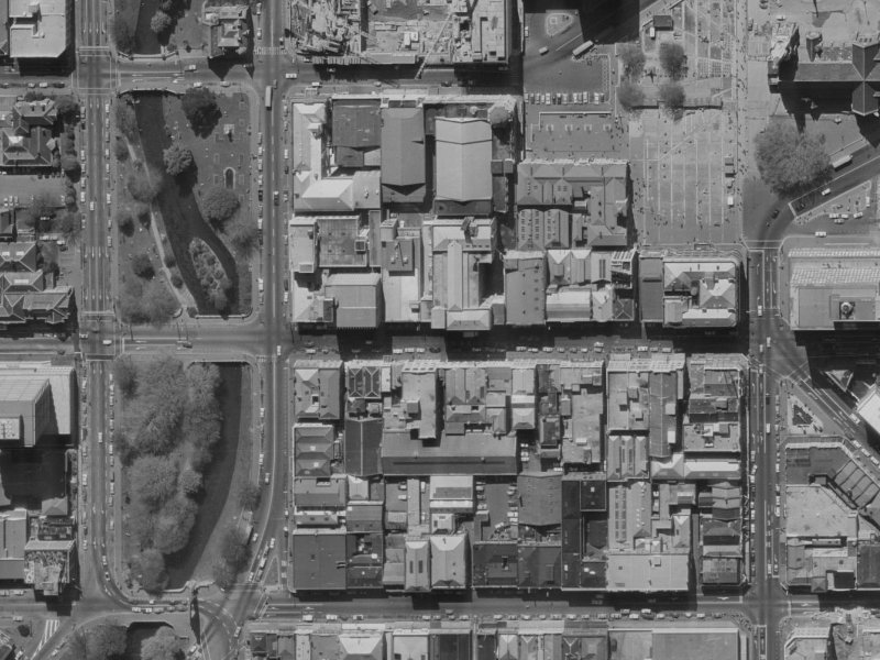 87 Hereford Street from the air, 1970-1974