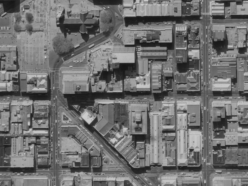 154 Hereford Street from the air, 1970-1974