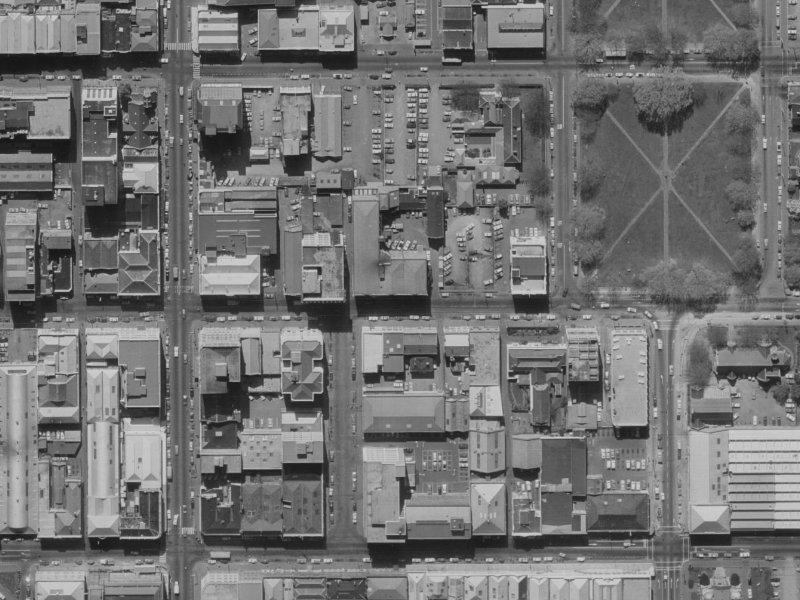 6/197 Hereford Street from the air, 1970-1974