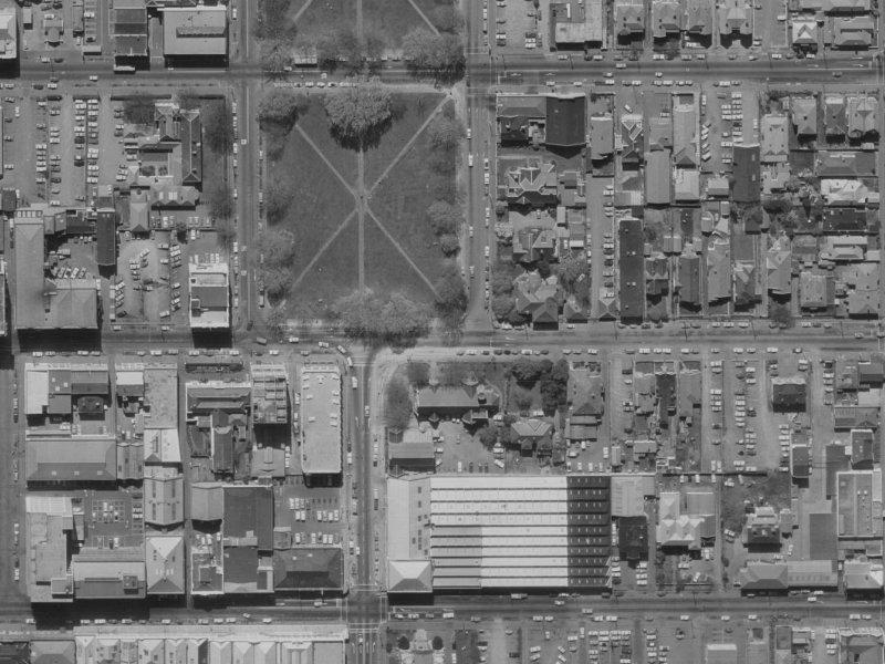 3 Latimer Square from the air, 1970-1974
