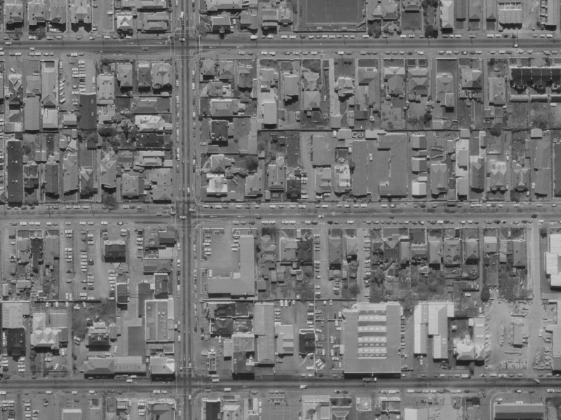 271 Hereford Street from the air, 1970-1974
