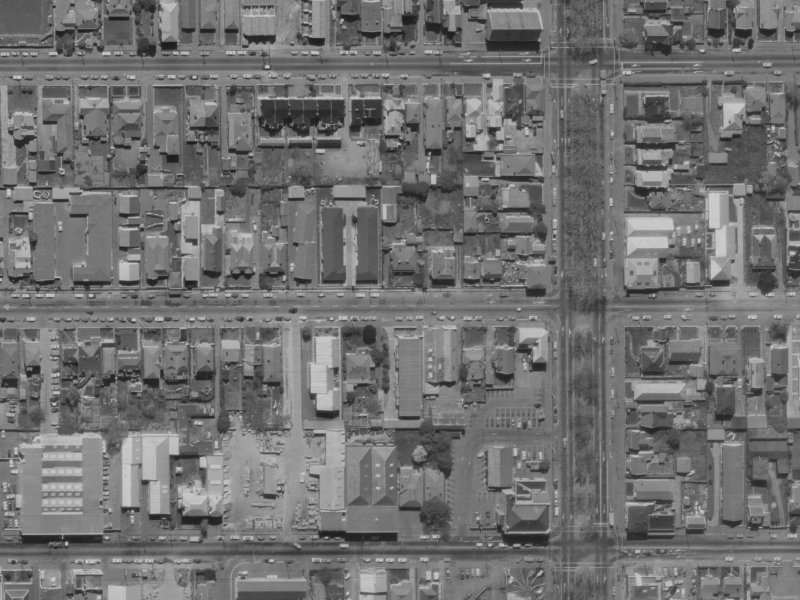 315 Hereford Street from the air, 1970-1974