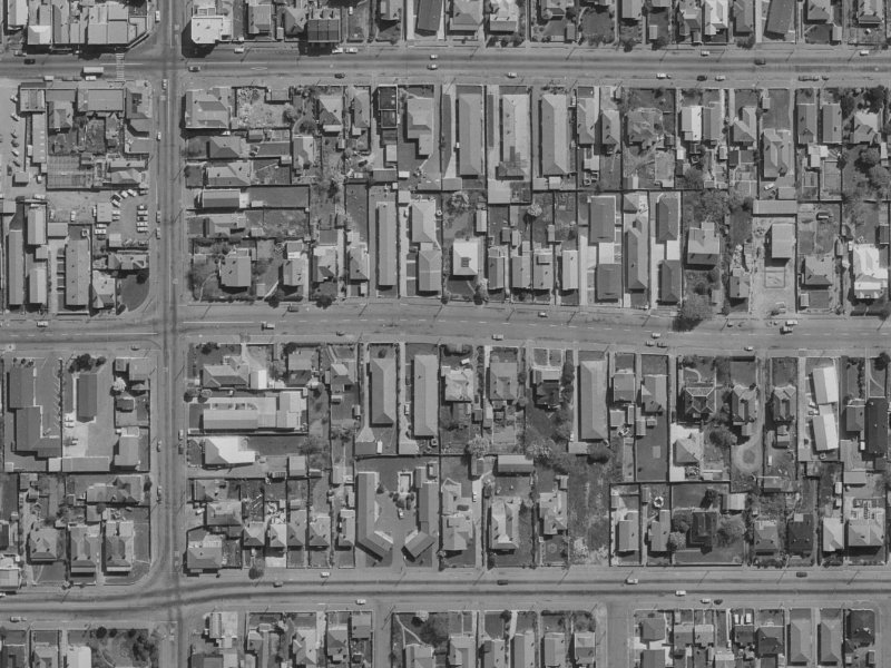 462 Hereford Street from the air, 1970-1974