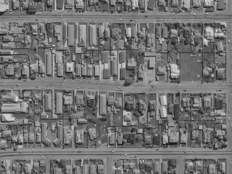478B Hereford Street from the air, 1970-1974