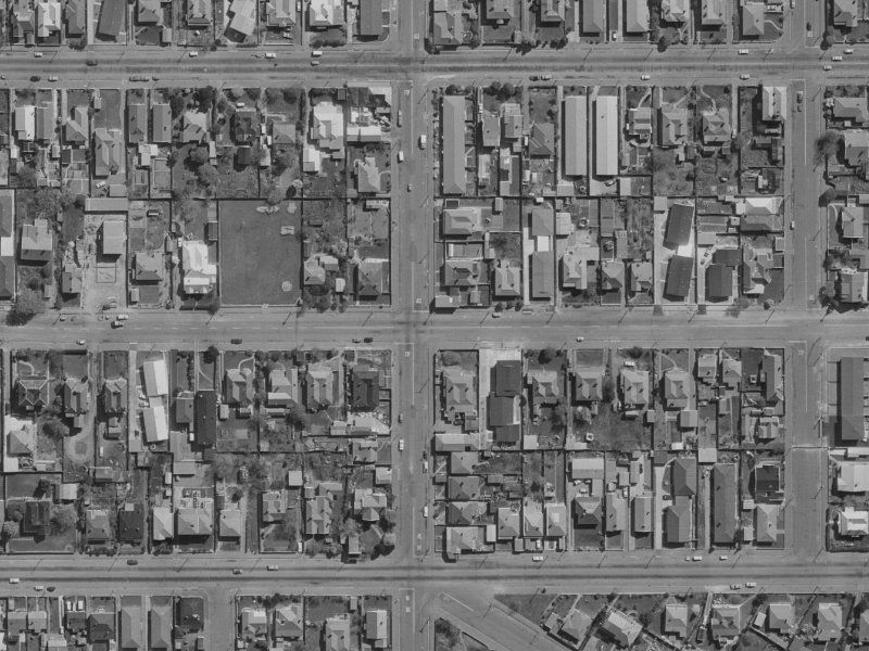 511A Hereford Street from the air, 1970-1974