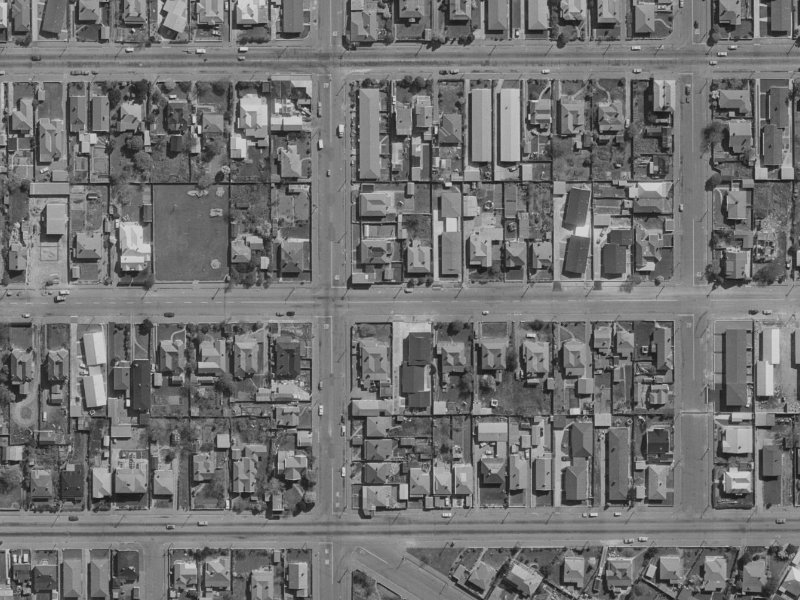 517A Hereford Street from the air, 1970-1974