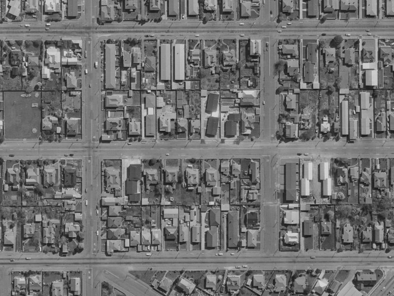 532C Hereford Street from the air, 1970-1974