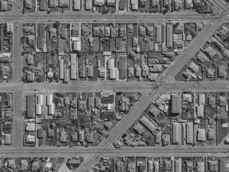 573 Hereford Street from the air, 1970-1974