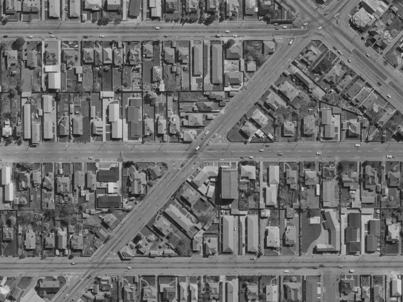 Olliviers Road from the air, 1970-1974