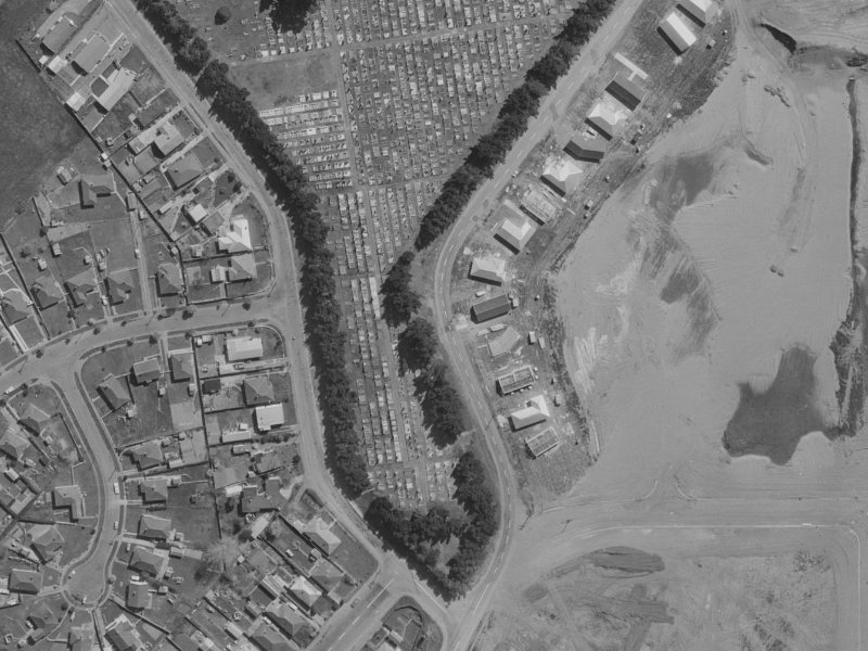 114 McGregors Road from the air, 1970-1974
