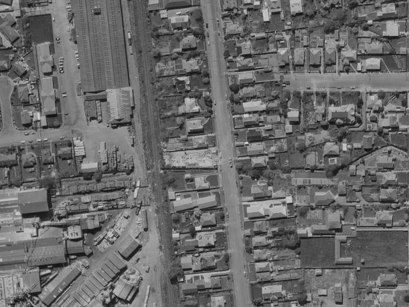 58 Brockworth Place from the air, 1970-1974