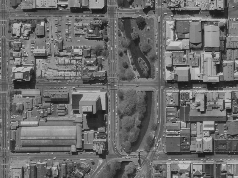 60 Hereford Street from the air, 1970-1974