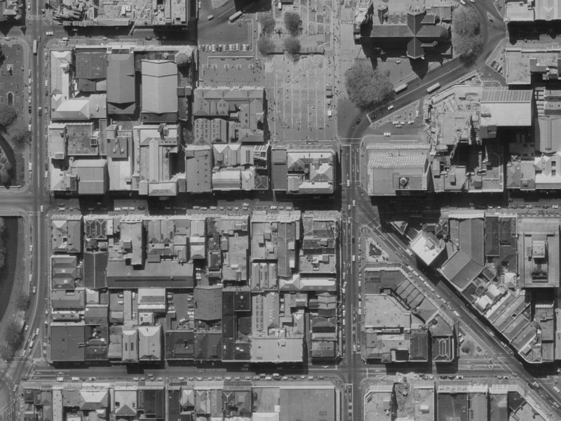 117 Hereford Street from the air, 1970-1974
