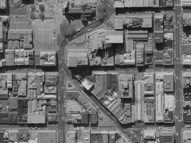 148 Hereford Street from the air, 1970-1974