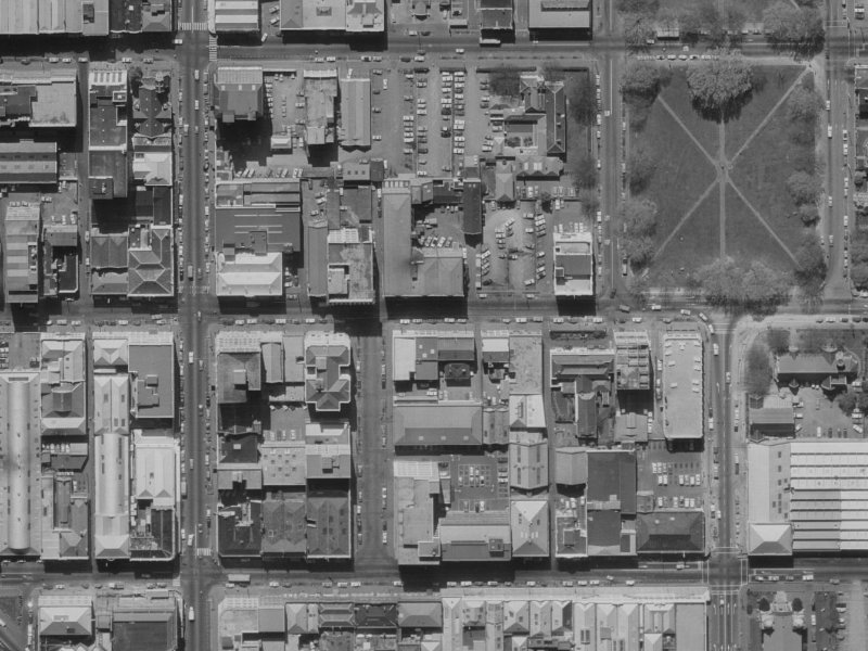 196 Hereford Street from the air, 1970-1974
