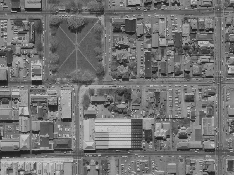 234A Hereford Street from the air, 1970-1974