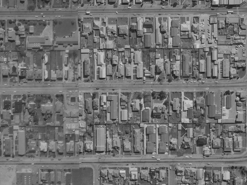 396 Hereford Street from the air, 1970-1974