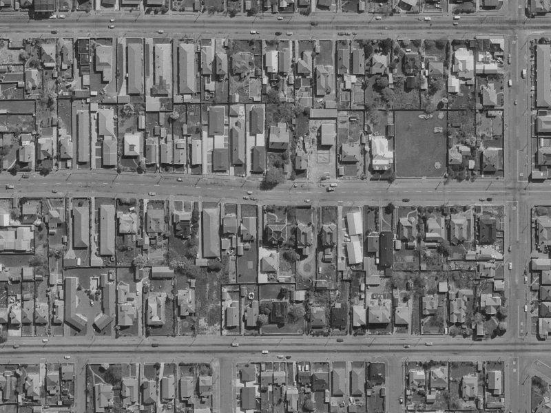 482 Hereford Street from the air, 1970-1974