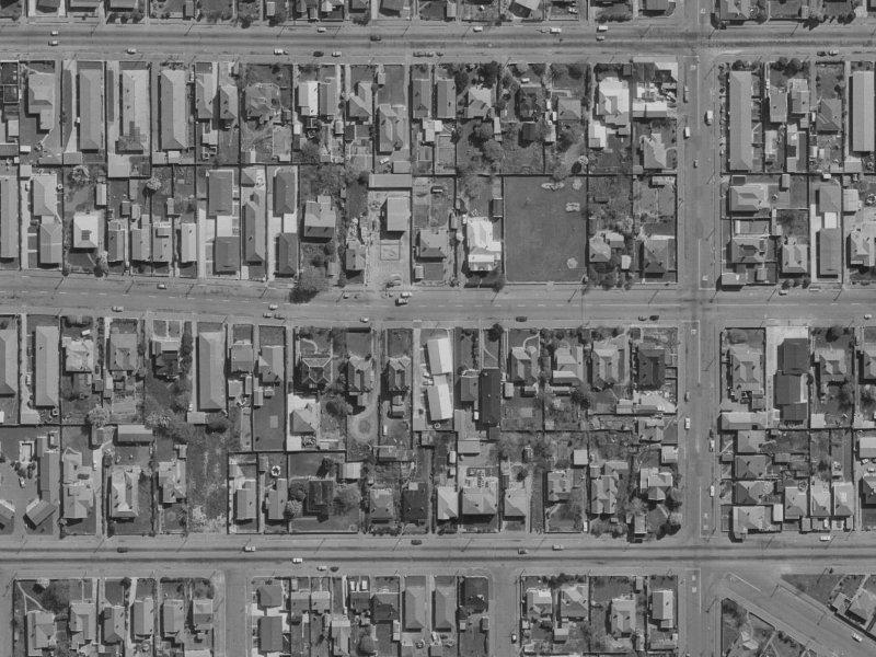 494 Hereford Street from the air, 1970-1974