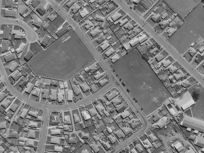 Colman Avenue from the air, 1970-1974