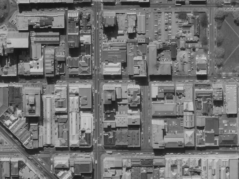 184 Hereford Street from the air, 1970-1974