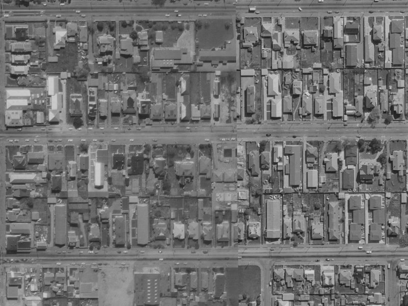 370 Hereford Street from the air, 1970-1974