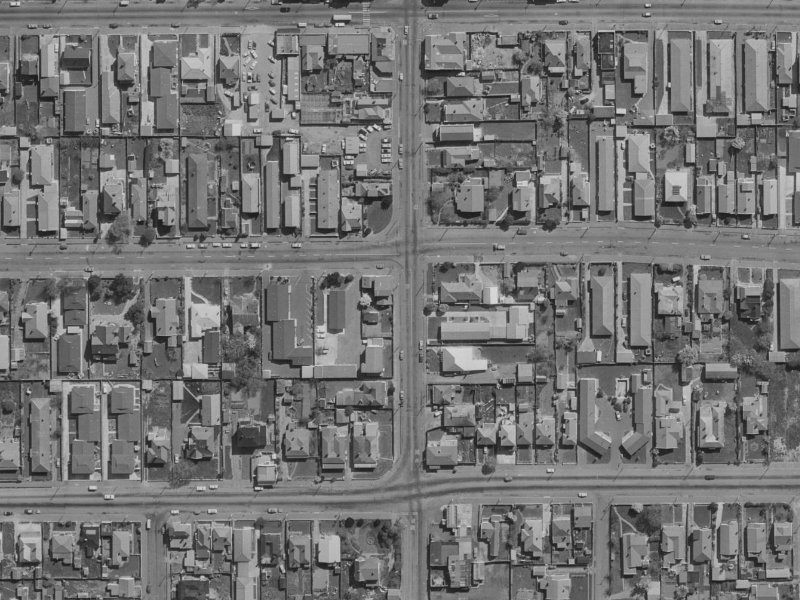 63 Stanmore Road from the air, 1970-1974