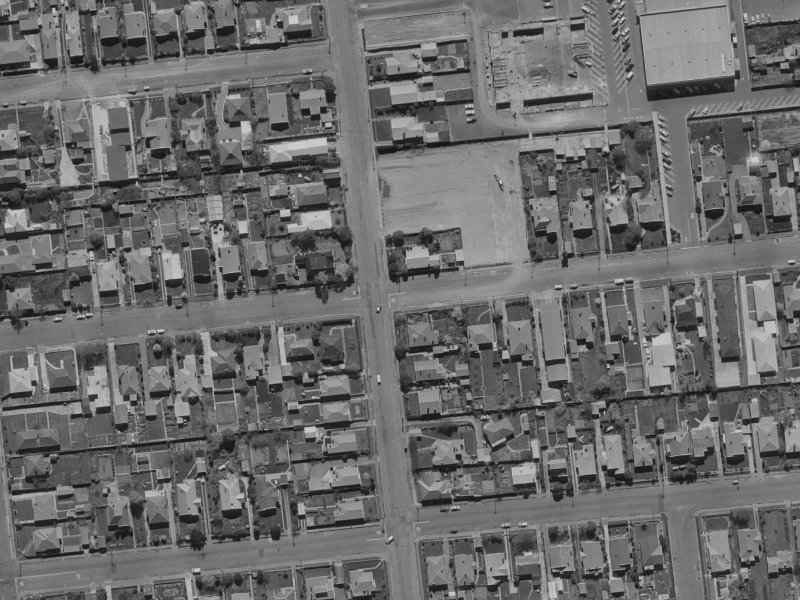 33 Maxwell Street from the air, 1970-1974