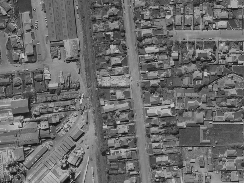 52A Brockworth Place from the air, 1970-1974