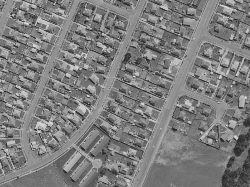 58 Manurere Street from the air, 1970-1974