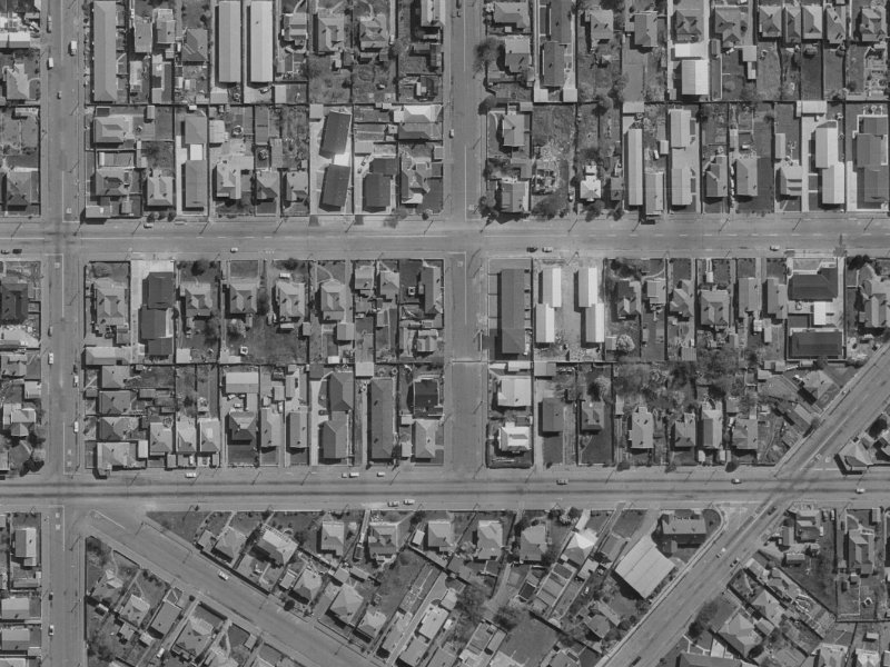 8 Tancred Street from the air, 1970-1974