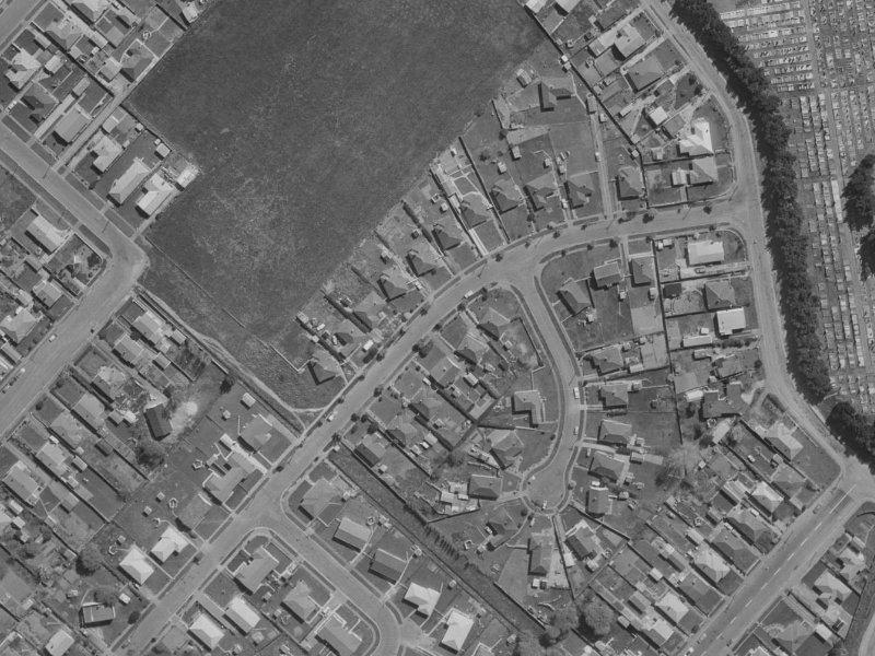 56 Jollie Street from the air, 1970-1974