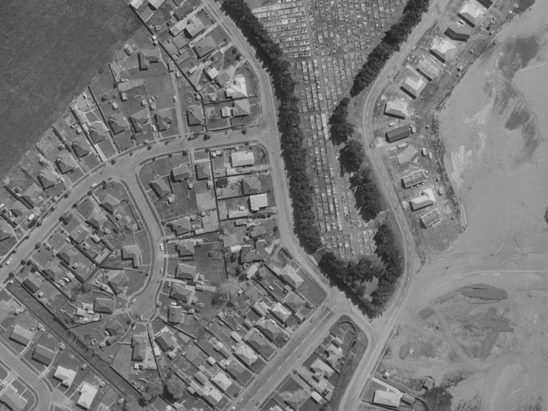 88 Butterfield Avenue from the air, 1970-1974