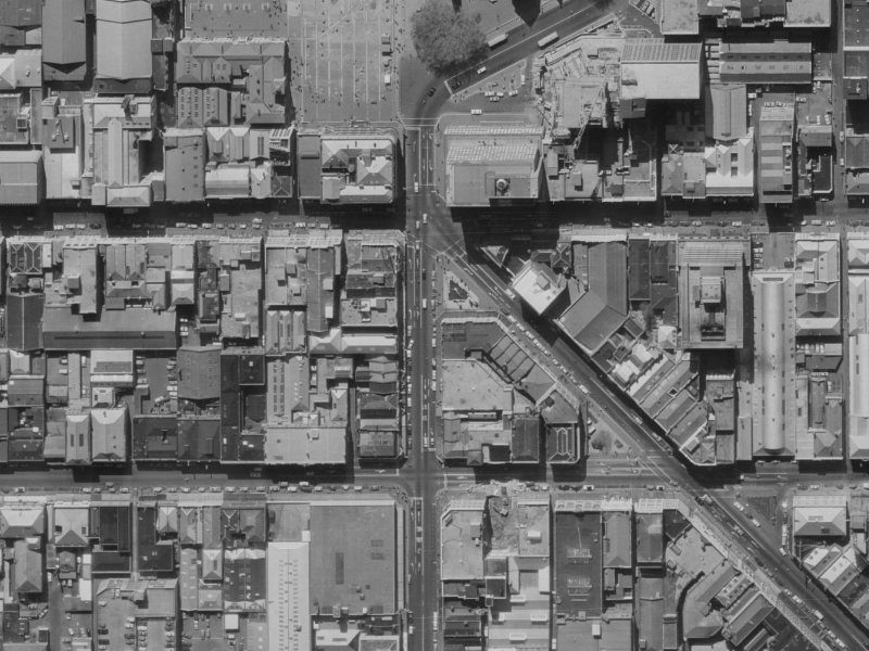 694 Colombo Street from the air, 1970-1974