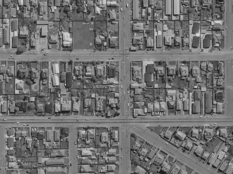 53 England Street from the air, 1970-1974