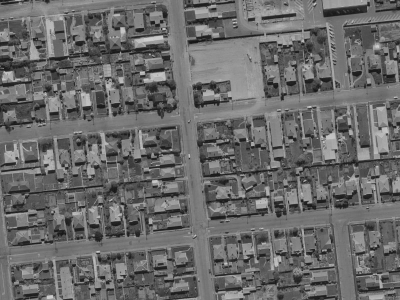 86 Matipo Street from the air, 1970-1974