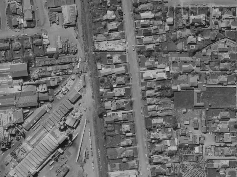 45 Brockworth Place from the air, 1970-1974