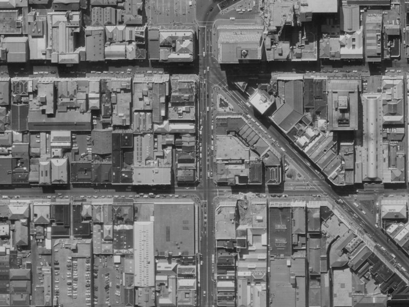 683 Colombo Street from the air, 1970-1974