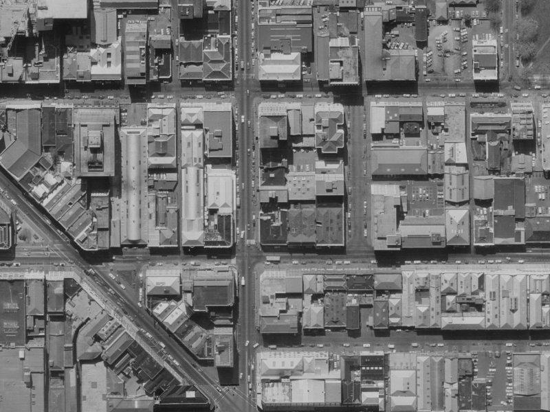 144 Manchester Street from the air, 1970-1974